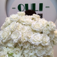 LO-201 Hoogwaardige decoratieve bloemen achtergrond Fleur Kunstzijde Witte Diamant Rozenboeketten voor Bruiloft Valentijnsdag
