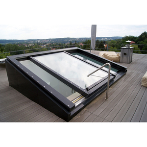 Completamente automatico ad azionamento elettrico vetro scorrevole tetto lucernario con vetro temperato per le persone di accesso - Product Image 1