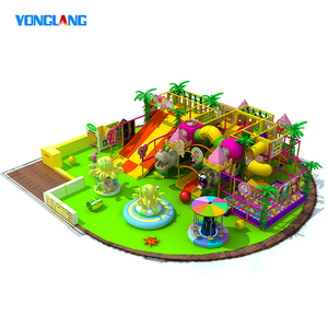 Parco Giochi al Coperto a Tema Foresta e Zoo, Attrezzature per Giochi Morbidi per Bambini con Area di Arrampicata - Product Image 4