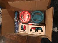 Pour switch 21 en 1 jeux Bundle poignée de roue étui de transport protecteur d'écran contrôleur accessoires de jeu pour Nintendo Switch OLED