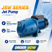 Pompa Jet Self Priming Tekanan Air Stainless Steel Pompa Booster Portabel Tekanan Tinggi untuk Mandi