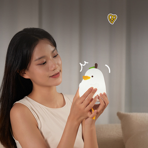 Lámpara Nocturna LED de Silicona con Forma de Pato, Recargable por USB, con Sensor Táctil y Regulable, para Niños, Dormitorio Infantil y Regalos - Product Image 5