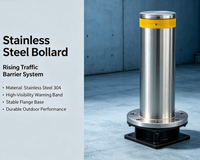 Barrière de circulation automatique à colonne élévatrice en acier inoxydable, sans drainage hydraulique, télécommandée, anti-collision, type bollard routier