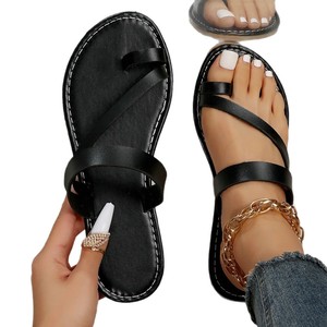 Pantuflas Europeas y Americanas de Moda, Primavera Verano 2025, Nuevas, Tallas Grandes, Zapatos de Mujer con Punta Descubierta, Cómodos, Tacón Plano, Wom231 - Product Image 5