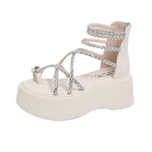 Sandalias de Vestir Retro para Mujer, Estilo Coreano, con Plataforma Pequeña y Gruesa, Súper Populares para el Verano 2025, Modelo 26 - Product Image 5