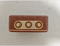 Haut-parleur portable rétro en plastique avec son stéréo 5.3 à basses profondes, appairage TWS, volume élevé, lecteur MP3 avec carte TF pour la maison/les fêtes
