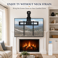 Soporte de TV Giratorio y Ajustable para Chimenea, de 32 a 85 Pulgadas, Material Metálico, Certificado CE, Reduce la Tensión del Cuello, Control con un Toque, Superventas
