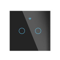Interruptor Inteligente WiFi Tuya de 1-4 Canales, Interruptor Táctil de Pared para Iluminación, para Automatización de Espacios Comerciales de Alto Tráfico