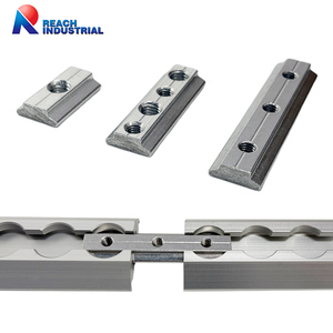 Connecteur de barre à rainure en T pour extrusion <span class=keywords><strong>d</strong></span>'aluminium, support de jonction droite pour <span class=keywords><strong>camion</strong></span>, camping-car, rail en L - Product Image 4