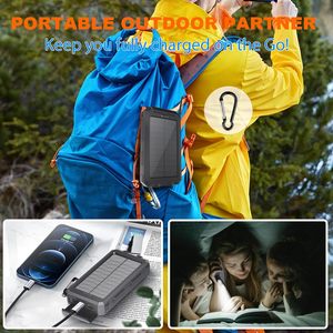 พาวเวอร์แบงค์พกพา <span class=keywords><strong>50000mAh</strong></span> สายในตัว ชาร์จเร็ว 22.5W PD 6 ช่องจ่ายไฟ/2 ช่องรับไฟ หน้าจอ LED แสดงผล USB-A/USB-C สำหรับ <span class=keywords><strong>iPhone</strong></span> 12-17 - Product Image 3