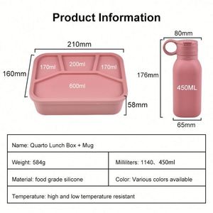 New Arrivals Functional Kid Lunch Box Bento Divided Design BPA Free Microwavable Leak Proof Food Grade Durable Large Capacity - Product Image 2