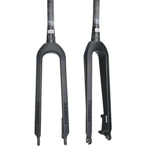 Fourche rigide en carbone conique <span class=keywords><strong>Toseek</strong></span> pour VTT 26''27.5''<span class=keywords><strong>29</strong></span>'' Fourche rigide de vélo noire Fourche de vélo - Product Image 1