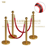 Logo personnalisé bonne corde en nylon torsadé rouge corde en velours bleu royal pour corde support barrière de chaîne de contrôle des foules