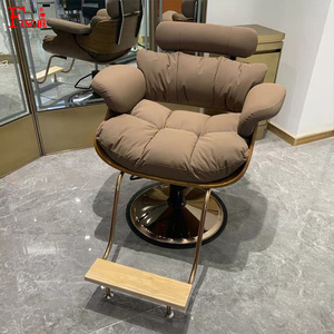 Chaise de barbier noire, chaises de barbier pour hommes, chaise de barbier professionnelle - Product Image 3