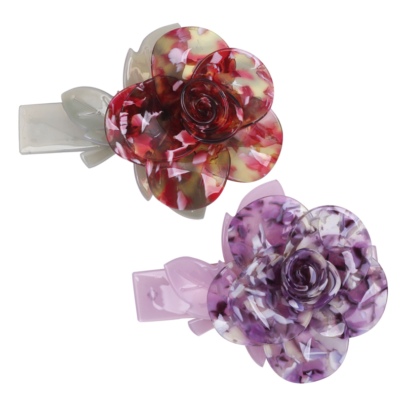 Оптовая продажа, модные новые популярные стильные ацетатные акриловые пружинные зажимы для волос, заколки, аксессуары