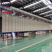 Station de préparation de peinture portable, moteur PLC, roulement, peinture en poudre, four de séchage, cabines de pulvérisation pour ligne de production de revêtements