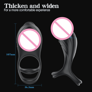 Vibrierender Penisring mit Verschluss für Männer, Paar-Sexspielzeug, Erwachsenen-Spielzeug Modell 0292 - Product Image 5