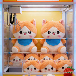 ตุ๊กตาแมวสีส้มขนาด 8 นิ้ว สุดฮิต นุ่มนิ่มน่ารัก แบบการ์ตูน หน้ายิ้ม เหมาะสำหรับเป็นของขวัญเด็กและของสะสม - Product Image 1