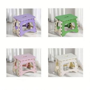 Plastic Iron <b>Folding</b> Small <b>Stool</b> Portable Thickened Space-saving Outdoor Garden Chair Fishing Bench Horse Chair Lightweight - Product Image 3