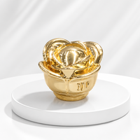 Capsules en Zamac en forme de rose, personnalisables et colorées, pour flacons de parfum avec logo sur mesure, FEA 15