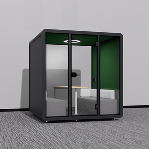 Cabine insonorisée pour entretien RH, cabine insonorisée pour tri de candidats, pod de bureau insonorisé, salle de réunion insonorisée pour applications d'emploi - Product Image 2