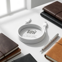 Câble de charge rapide USB-C vers USB-C UZS004 60W PD tressé en nylon 5A avec cuivre pur pour téléphone portable et tablette