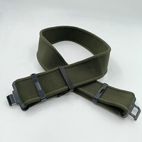 Ceinture en nylon polypropylène robuste de 57 mm, couleur vert olive, bord épais, personnalisée, sans œillets, uniforme