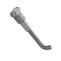 Béquille de scooter ULIP durable et moderne grise, support latéral de 8,5 pouces pour M365/Kukirin G2 Pro DB, support de stationnement électrique - Installation facile