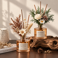 Diffuseur de parfum d'ambiance pour la maison, senteur boisée, ingrédients naturels, testé et sûr, aromathérapie, désodorisant, fleurs séchées, logo personnalisé