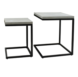 Table basse en marbre avec structure en métal, style C, pour salon, usage domestique, provenance Vietnam. - Product Image 1