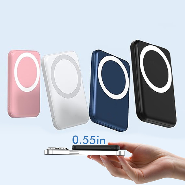HYTO PD20W Wireless Charger Fast Charging Cellphone Mini Portable Magnetic Power Bank 5000mah