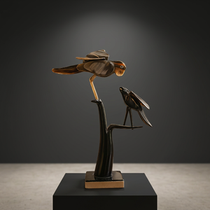 Escultura de Rama de Árbol con Pájaros, Hecha a Mano, de Madera Rústica, Ecológica, para Decoración de Interiores, Sala de Estar, Mesa, Hogar, Orissa, Todas las Temporadas - Product Image 2