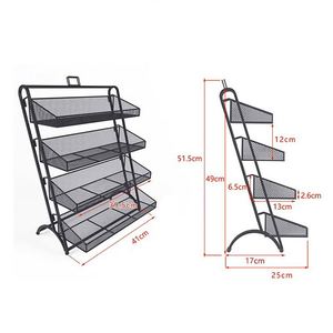 Cửa hàng tạp hóa bánh quy tráng miệng cà phê đậu sữa bia đồ uống có cồn uống chai đồ ăn nhẹ thực phẩm nhỏ kim loại giỏ hiển thị giá - Product Image 5