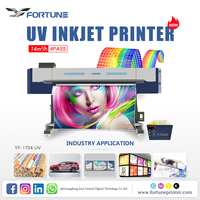 Impresión UV Impresora eco-solvente Impresora de inyección de tinta UV 1700 Impresora i3200 4 cabezales de impresión