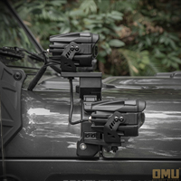 Support de fixation double éclairage OMU Genesis Series pour Jeep Wrangler JL 4xe JT – Kits de montage pour système d'éclairage de montant A