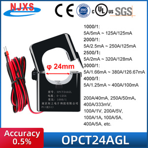 Transformador de Corriente de Núcleo Abierto NJXSE OPCT24AGL 1000/1 2000/1 3000/1 mA mV 5A CT 100A 200A 300A 400A - Product Image 2