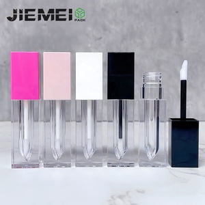 Flacon vide pour <span class=keywords><strong>gloss</strong></span> à lèvres carré en PET avec couvercle métallique de haute qualité JIEMEI, 4,5 ml, tube transparent pour <span class=keywords><strong>gloss</strong></span> à lèvres, emballage élégant pour teinte à lèvres - Product Image 6