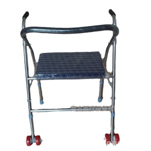 Andador con Ruedas Morning Rise de Acero Inoxidable con Asiento para Ayuda a la Movilidad de Personas Mayores - Product Image 1