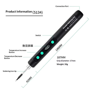 Soldador Inalámbrico USB Portátil de 5V15W, Mini Herramienta de Reparación para el Hogar con Calcomanía de Plástico Termoadhesiva para Reparación de Teléfonos Móviles - Product Image 3