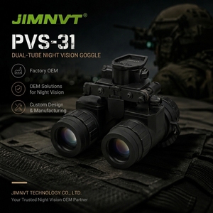 JIMNVT PVS-31 Visor Nocturno de Doble Tubo para Caza Salvaje con Mx-10160 FOM14OO P43 PVS-31 Alta Resolución 55-64lp/mm para una Observación Detallada - Product Image 3
