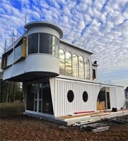 Villa préfabriquée portable équipée d'appareils intelligents, maison mobile, style chalet Apple, maisons préfabriquées