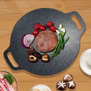 Sartén Portátil Antiadherente de Hierro Fundido, Parrilla Personalizada para Camping y Barbacoa, Sartenes Multifuncionales para Barbacoa Coreana - Product Image 3