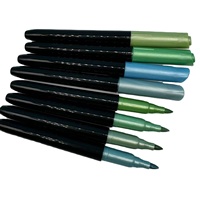Ensemble de stylos marqueurs OUTAE, marqueurs métalliques brillants et aquarelles avec des couleurs vives et une écriture fluide pour la peinture artistique et le marquage