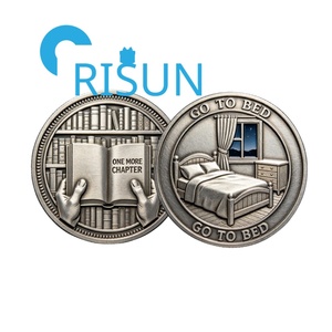 <span class=keywords><strong>Moneda</strong></span> Conmemorativa <span class=keywords><strong>de</strong></span> Metal para Amantes <span class=keywords><strong>de</strong></span> la Lectura, Regalo para Lectores, <span class=keywords><strong>Moneda</strong></span> <span class=keywords><strong>de</strong></span> Desafío 'Vamos a Dormir, ¡Un Capítulo Más!' - Product Image 2