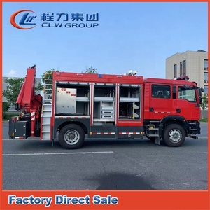 Camión <span class=keywords><strong>de</strong></span> <span class=keywords><strong>Bomberos</strong></span> <span class=keywords><strong>de</strong></span> alta calidad HOWO 4X2 camión <span class=keywords><strong>de</strong></span> <span class=keywords><strong>bomberos</strong></span> <span class=keywords><strong>de</strong></span> polvo seco con grúa <span class=keywords><strong>de</strong></span> pluma articulada - Product Image 5