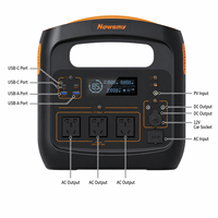 Station d'alimentation portable d'urgence pour camping et extérieur, avec charge solaire rapide MPPT Type-C PD, 300W-5000W, 51.2V 45AH LiFePO4, vente en gros