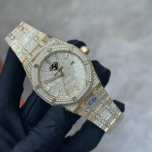 Sıcak Satış Otobüs Şeklinde Moissanit Hip Hop Saati Elmas Test Cihazından Geçti Otomatik Kurmalı - Product Image 2