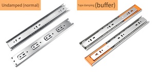 Corredera telescópica de extensión total para cajones de dormitorio, apartamento, baño y muebles de gimnasio - Product Image 4