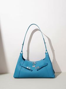 Bolso de Mano de Cuero Vacuno Genuino de Lujo para Mujer, Modelo 2026, con Cierre de Cremallera y Candado, Gran Capacidad, Rectangular, Estilo Vintage, Tipo Bandolera - Product Image 1