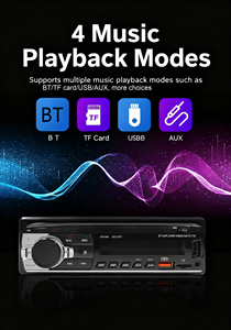 1 Din Car MP3 Multimedia Player BT Wireless Audio FM Radio USB TF AUX Input Universal Car <b>Stereo</b> <b>System</b> universal for trucks - Product Image 6